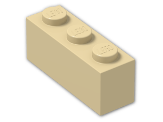 LEGO® Brick: Brick 1 x 3 3622 | Color: Brick Yellow