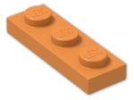 LEGO® Brick: Plate 1 x 3 3623 | Color: Bright Orange