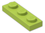 LEGO® Stein: Plate 1 x 3 3623 | Farbe: Bright Yellowish Green