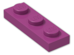 LEGO® Stein: Plate 1 x 3 3623 | Farbe: Bright Reddish Violet