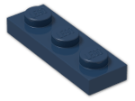 LEGO® Stein: Plate 1 x 3 3623 | Farbe: Earth Blue