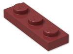 LEGO® Brick: Plate 1 x 3 3623 | Color: New Dark Red