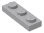 LEGO® Brick: Plate 1 x 3 3623 | Color: Medium Stone Grey