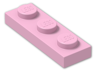 LEGO® Stein: Plate 1 x 3 3623 | Farbe: Light Purple