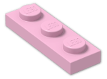 LEGO® Stein: Plate 1 x 3 3623 | Farbe: Light Purple