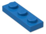 LEGO® Brick: Plate 1 x 3 3623 | Color: Bright Blue