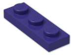 LEGO® Brick: Plate 1 x 3 3623 | Color: Medium Lilac
