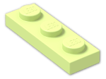 LEGO® Brick: Plate 1 x 3 3623 | Color: Spring Yellowish Green