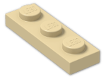 LEGO® Stein: Plate 1 x 3 3623 | Farbe: Brick Yellow