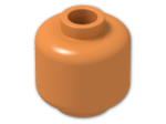 LEGO® Brick: Minifig Head with Hollow Stud 3626b | Color: Bright Orange