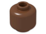 LEGO® Brick: Minifig Head with Hollow Stud 3626b | Color: Reddish Brown