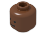 LEGO® Stein: Minifig Head with Standard Grin Pattern 3626bp01 | Farbe: Reddish Brown