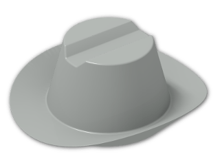 LEGO® Stein: Minifig Hat Cowboy 3629 | Farbe: Grey