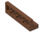 LEGO® Brick: Fence Lattice 1 x 4 x 1 3633 | Color: Reddish Brown