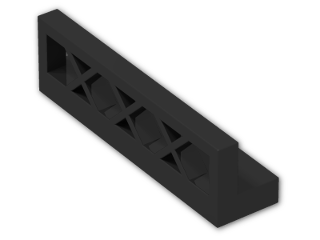 LEGO® Brick: Fence Lattice 1 x 4 x 1 3633 | Color: Black