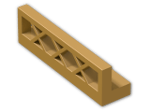 LEGO® Brick: Fence Lattice 1 x 4 x 1 3633 | Color: Warm Gold