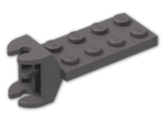 LEGO® Brick: Hinge Plate 2 x 4 with Articulated Joint - Female 3640 | Color: Dark Stone Grey