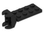 LEGO® Brick: Hinge Plate 2 x 4 with Articulated Joint - Female 3640 | Color: Black