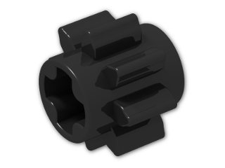 LEGO® Brick: Technic Gear 8 Tooth 3647 | Color: Black