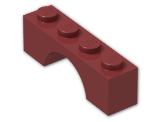 LEGO® Brick: Arch 1 x 4 3659 | Color: New Dark Red