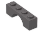 LEGO® Brick: Arch 1 x 4 3659 | Color: Dark Stone Grey