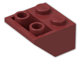 LEGO® Brick: Slope Brick 45 2 x 2 Inverted 3660 | Color: New Dark Red