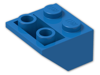 LEGO® Brick: Slope Brick 45 2 x 2 Inverted 3660 | Color: Bright Blue