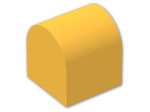 LEGO® Brick: Duplo Brick 2 x 2 x 2 with Curved Top (Needs Work) 3664 | Color: Flame Yellowish Orange