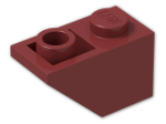 LEGO® Brick: Slope Brick 45 2 x 1 Inverted 3665 | Color: New Dark Red