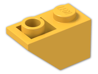 LEGO® Brick: Slope Brick 45 2 x 1 Inverted 3665 | Color: Flame Yellowish Orange