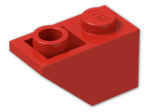 LEGO® Brick: Slope Brick 45 2 x 1 Inverted 3665 | Color: Bright Red
