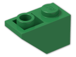 LEGO® Brick: Slope Brick 45 2 x 1 Inverted 3665 | Color: Dark Green