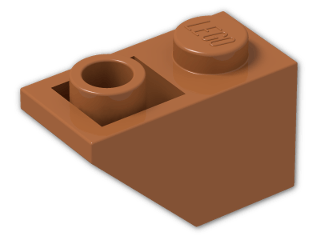 LEGO® Brick: Slope Brick 45 2 x 1 Inverted 3665 | Color: Dark Orange