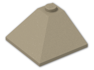 LEGO® Brick: Slope Brick 33 3 x 3 Double Convex 3675 | Color: Sand Yellow