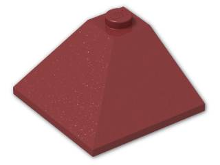 LEGO® Brick: Slope Brick 33 3 x 3 Double Convex 3675 | Color: New Dark Red