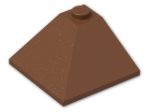 LEGO® Brick: Slope Brick 33 3 x 3 Double Convex 3675 | Color: Reddish Brown