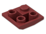 LEGO® Brick: Slope Brick 45 2 x 2 Inverted Double Convex 3676 | Color: New Dark Red