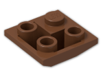 LEGO® Stein: Slope Brick 45 2 x 2 Inverted Double Convex 3676 | Farbe: Reddish Brown
