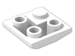 LEGO® Brick: Slope Brick 45 2 x 2 Inverted Double Convex 3676 | Color: White