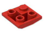 LEGO® Brick: Slope Brick 45 2 x 2 Inverted Double Convex 3676 | Color: Bright Red