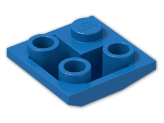 LEGO® Brick: Slope Brick 45 2 x 2 Inverted Double Convex 3676 | Color: Bright Blue