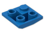 LEGO® Brick: Slope Brick 45 2 x 2 Inverted Double Convex 3676 | Color: Bright Blue