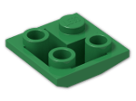LEGO® Brick: Slope Brick 45 2 x 2 Inverted Double Convex 3676 | Color: Dark Green
