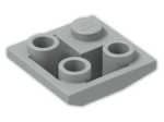 LEGO® Brick: Slope Brick 45 2 x 2 Inverted Double Convex 3676 | Color: Grey