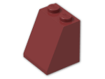 LEGO® Brick: Slope Brick 65 2 x 2 x 2 with Centre Tube 3678b | Color: New Dark Red