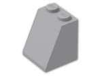 LEGO® Brick: Slope Brick 65 2 x 2 x 2 with Centre Tube 3678b | Color: Medium Stone Grey