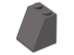 LEGO® Stein: Slope Brick 65 2 x 2 x 2 with Centre Tube 3678b | Farbe: Dark Stone Grey