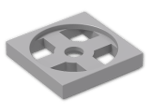 LEGO® Stein: Turntable 2 x 2 Plate Base 3680 | Farbe: Medium Stone Grey