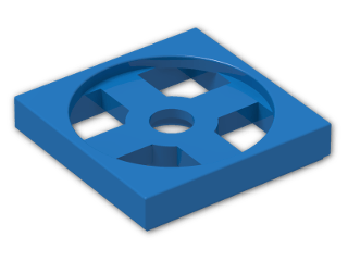 LEGO® Brick: Turntable 2 x 2 Plate Base 3680 | Color: Bright Blue