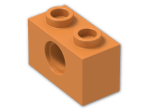 LEGO® Brick: Technic Brick 1 x 2 with Hole 3700 | Color: Bright Orange